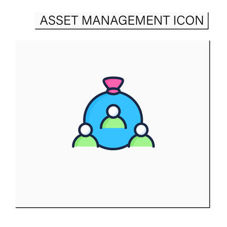 Human capital color iconのイラスト素材