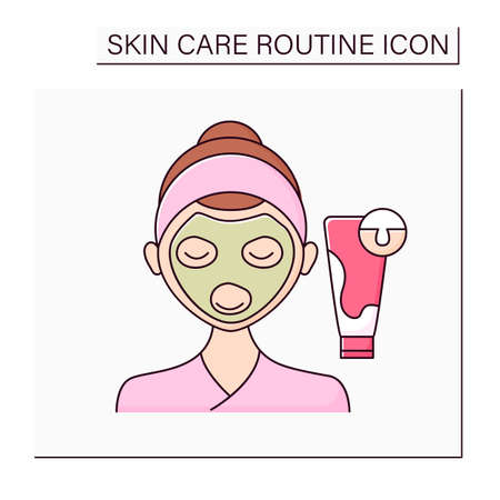 Cosmetology color iconのイラスト素材