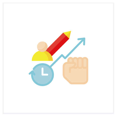 Strengths flat iconのイラスト素材