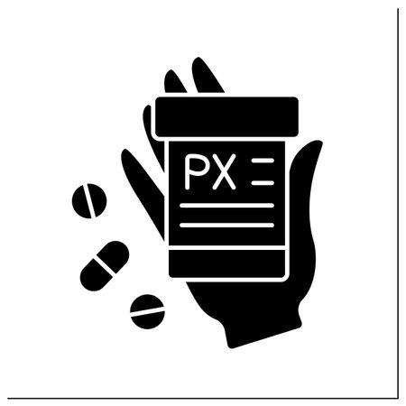 Label glyph iconのイラスト素材