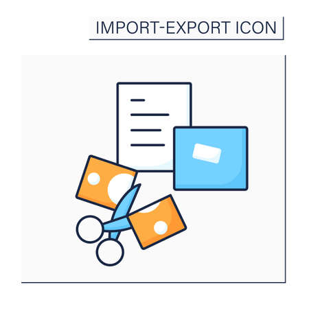 Declare color iconのイラスト素材