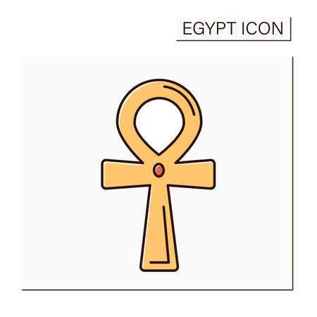 Ankh color iconのイラスト素材