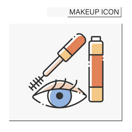 Mascara color iconのイラスト素材