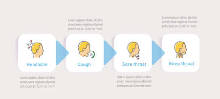 Influenza vector infographicsのイラスト素材