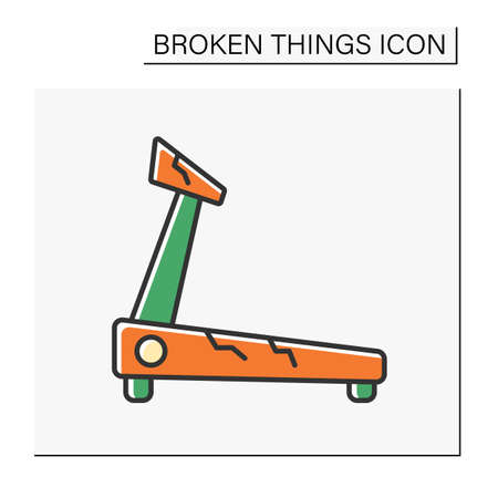 Fitness center color iconのイラスト素材