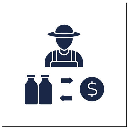 Business glyph iconのイラスト素材