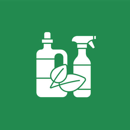 Ecology glyph iconのイラスト素材