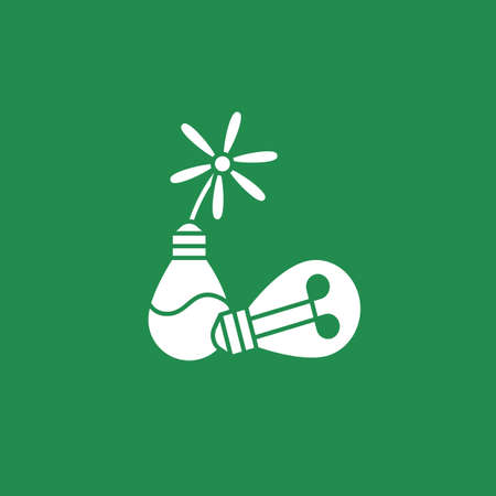 Ecology glyph icoのイラスト素材