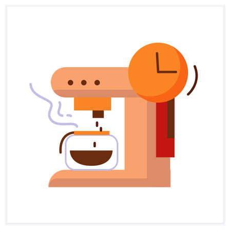 Coffee machine flat iconのイラスト素材
