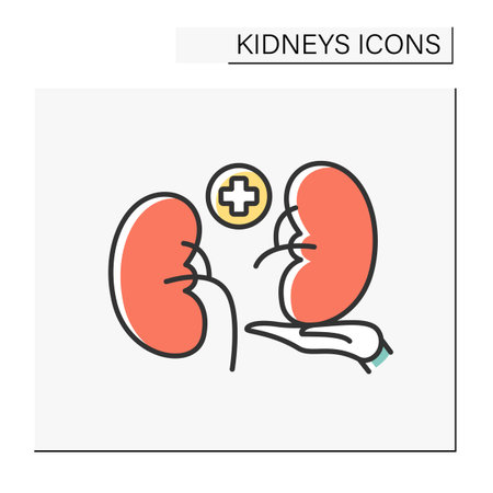 Transplantation color icon