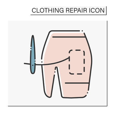 Mini skirt color iconのイラスト素材
