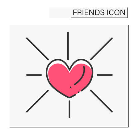 Kindness color iconのイラスト素材