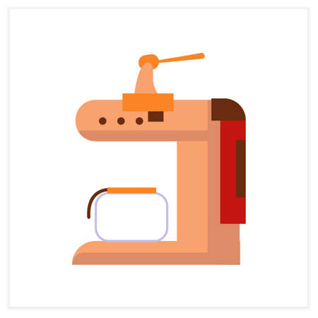Coffee machine flat iconのイラスト素材