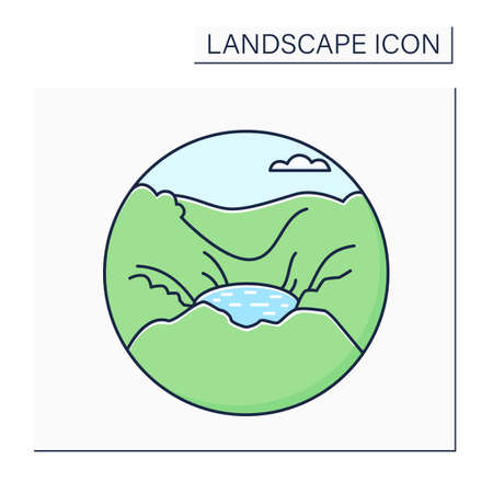 Basin color iconのイラスト素材