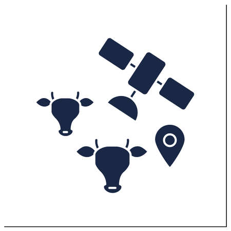 Monitoring glyph iconのイラスト素材