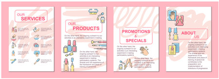 Manicure and pedicure brochure