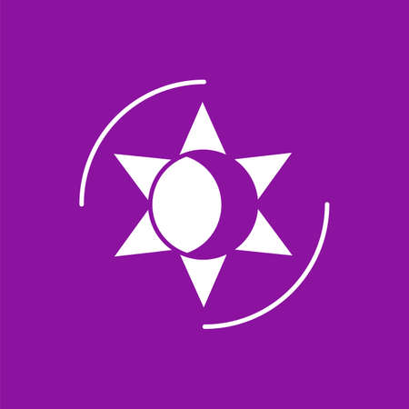 Magic symbol glyph iconのイラスト素材