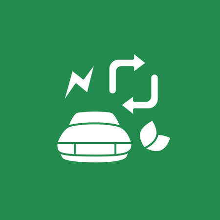 Ecology glyph iconのイラスト素材