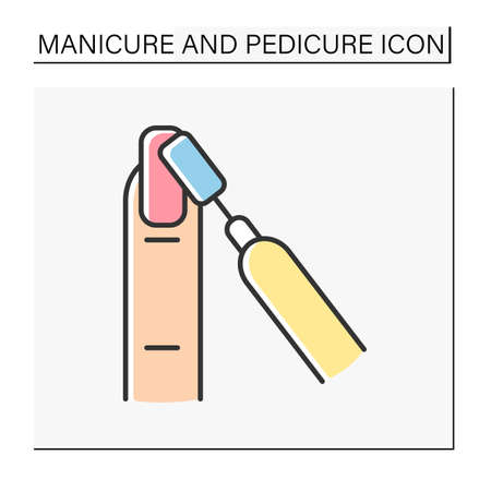 Nail sander color iconのイラスト素材