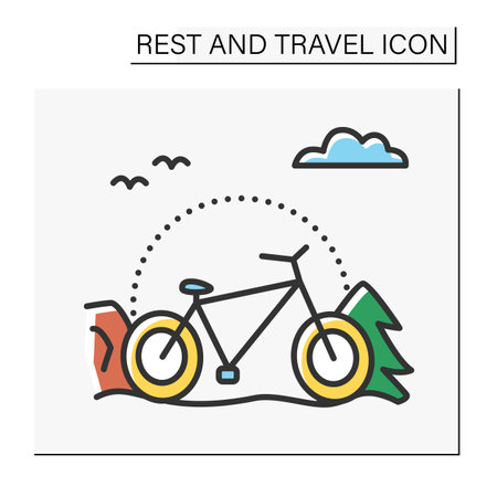 Transport color iconのイラスト素材