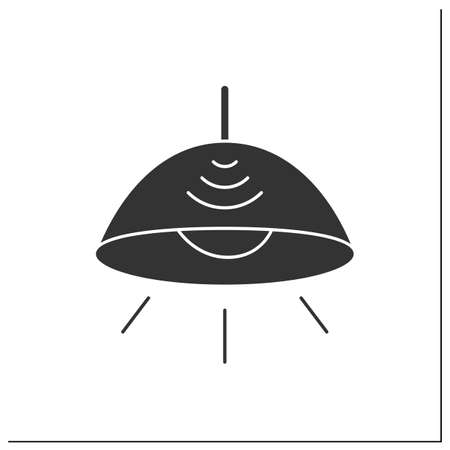 Touchless control glyph iconのイラスト素材