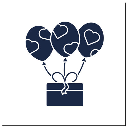 Decoration glyph iconのイラスト素材