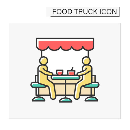 Festival color iconのイラスト素材