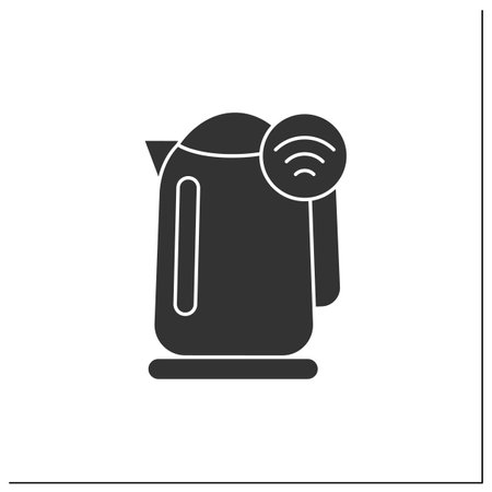 Modern technology glyph iconのイラスト素材