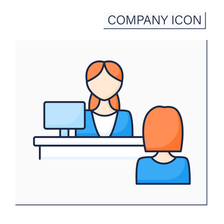 Reception color iconのイラスト素材