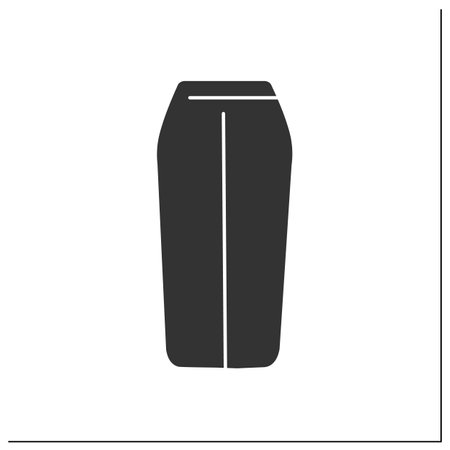 Fashion glyph iconのイラスト素材