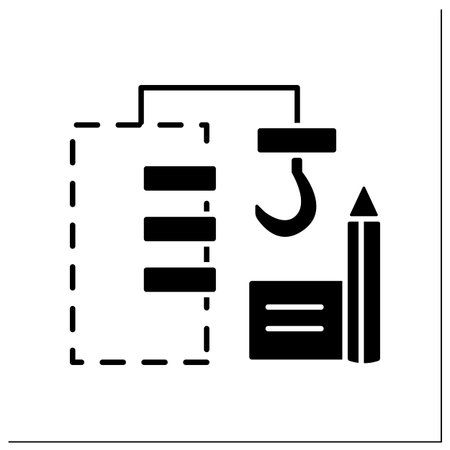 Drawing glyph iconのイラスト素材