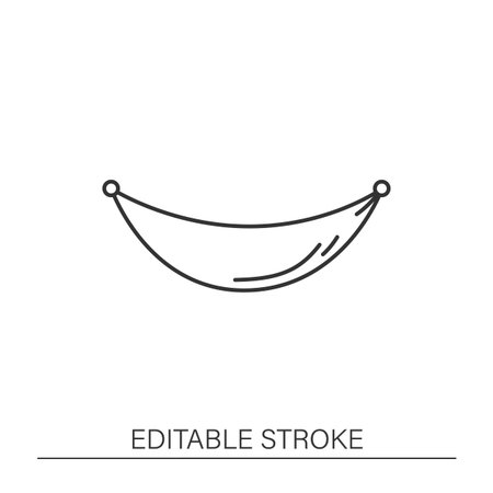Hammock line iconのイラスト素材