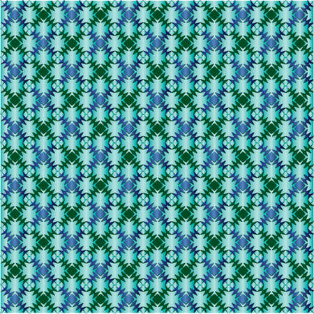 Drawn and colored decorative background pattern in old styleのイラスト素材