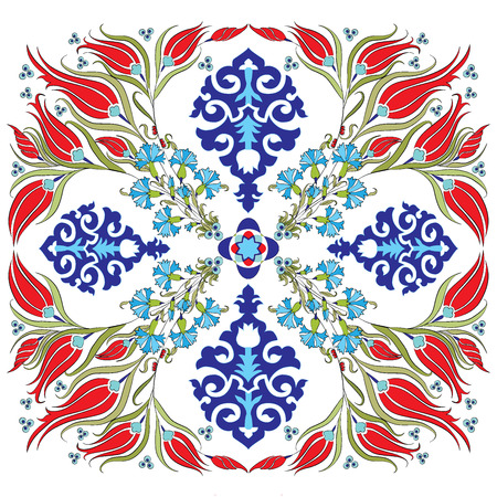 blue series is designed using the old patterns anatoliaのイラスト素材
