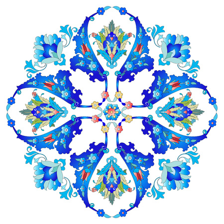 Series of patterns designed using the old Ottoman motifsのイラスト素材