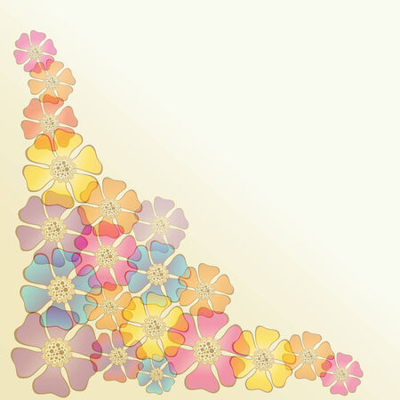 Versions of Ottoman decorative arts, abstract flowersのイラスト素材