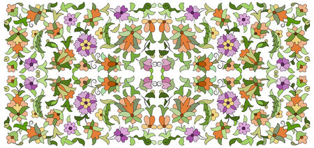 Old motifs created with an artistic backgroundのイラスト素材