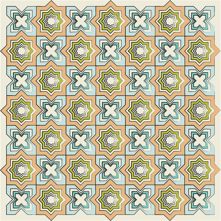 linear textured background designed with Islamic motifsのイラスト素材