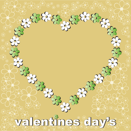 flowering typographic composition for the valentines dayのイラスト素材