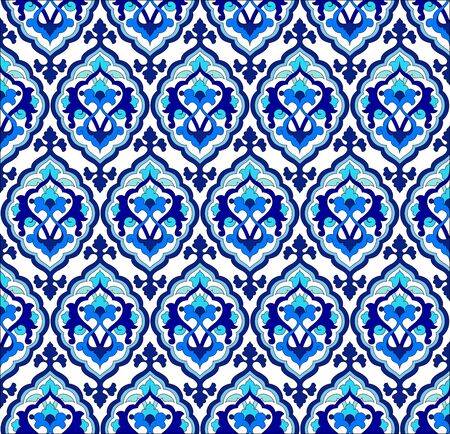 Seamless pattern design inspired by the Ottoman decorative artsのイラスト素材