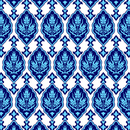Seamless pattern design inspired by the Ottoman decorative artsのイラスト素材