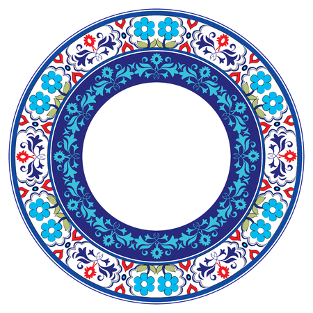 Borders and frames are designed with Ottoman motifsのイラスト素材