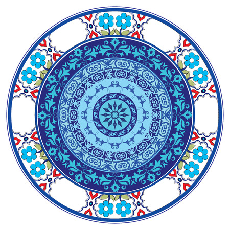 Borders and frames are designed with Ottoman motifsのイラスト素材