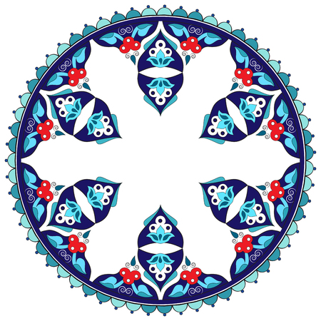 Borders and frames are designed with Ottoman motifsのイラスト素材