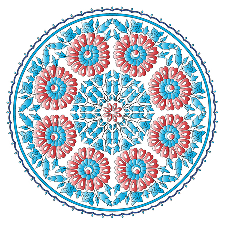 taking advantage of the old ottoman designed patterns seriesのイラスト素材