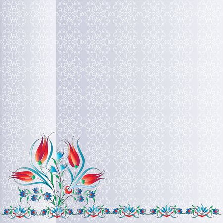 taking advantage of the old ottoman designed patterns seriesのイラスト素材