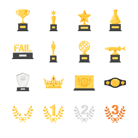 Stock Vector Illustration: Awards and Trophy - Illustrationのイラスト素材