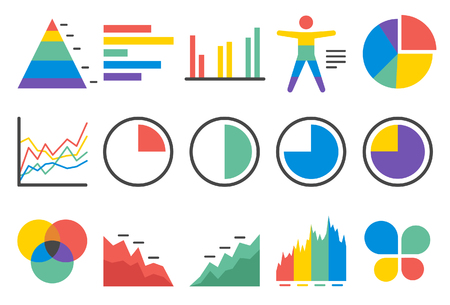 Stock Vector Illustration: Stat and Info icons set2 - Illustrationのイラスト素材