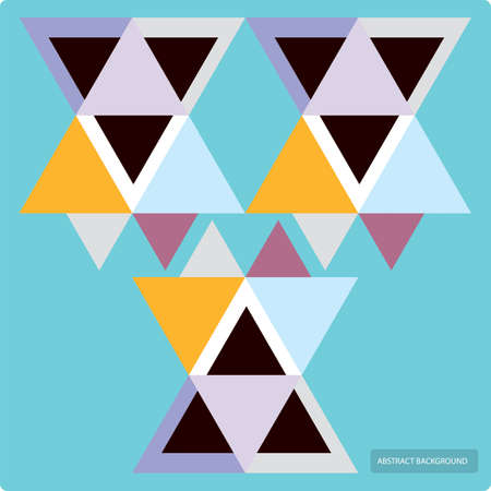 Vector pattern with colorful geometric shapes, triangles,linesのイラスト素材