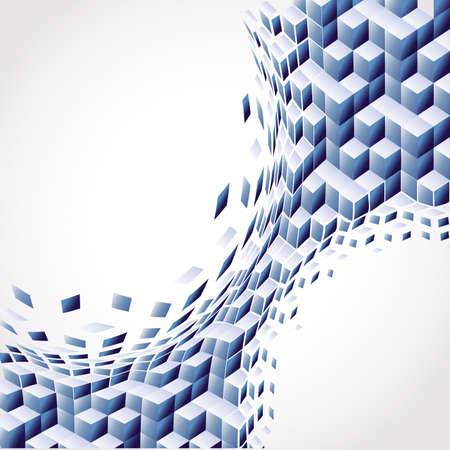 Vector art blue Background. Abstract のイラスト素材